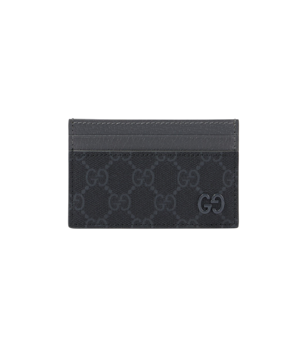 Gucci GG Canvas and leather card holder
