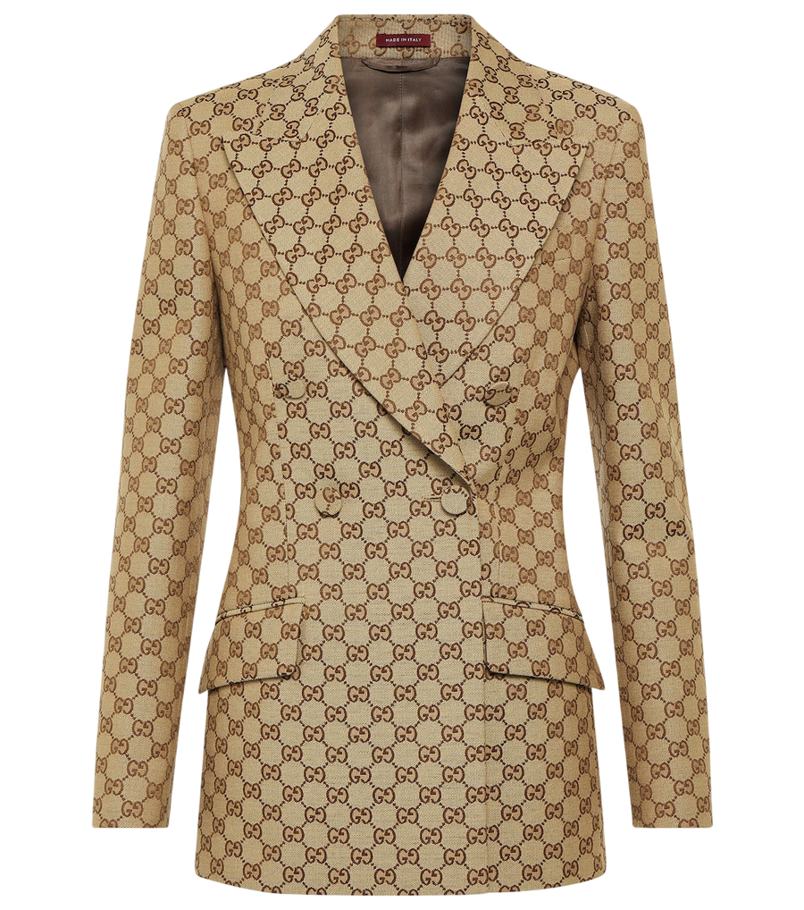 Gucci GG Canvas double-breasted blazer