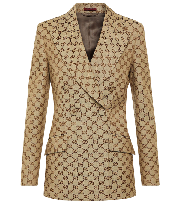 Gucci GG Canvas double-breasted blazer