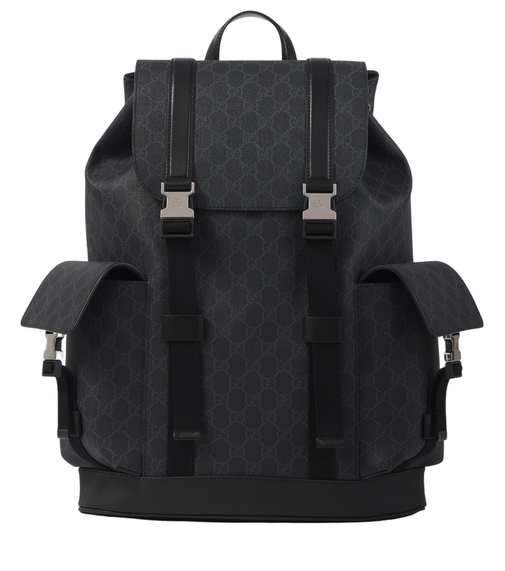 Gucci GG Canvas leather-trimmed backpack [white-bg-v2:34ba31a6-e576-4b7b-bf3f-06baaab11077]