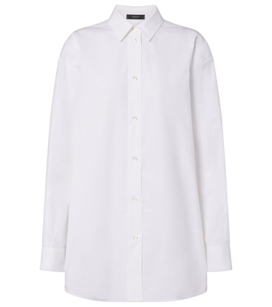 Gucci GG checked cotton poplin shirt