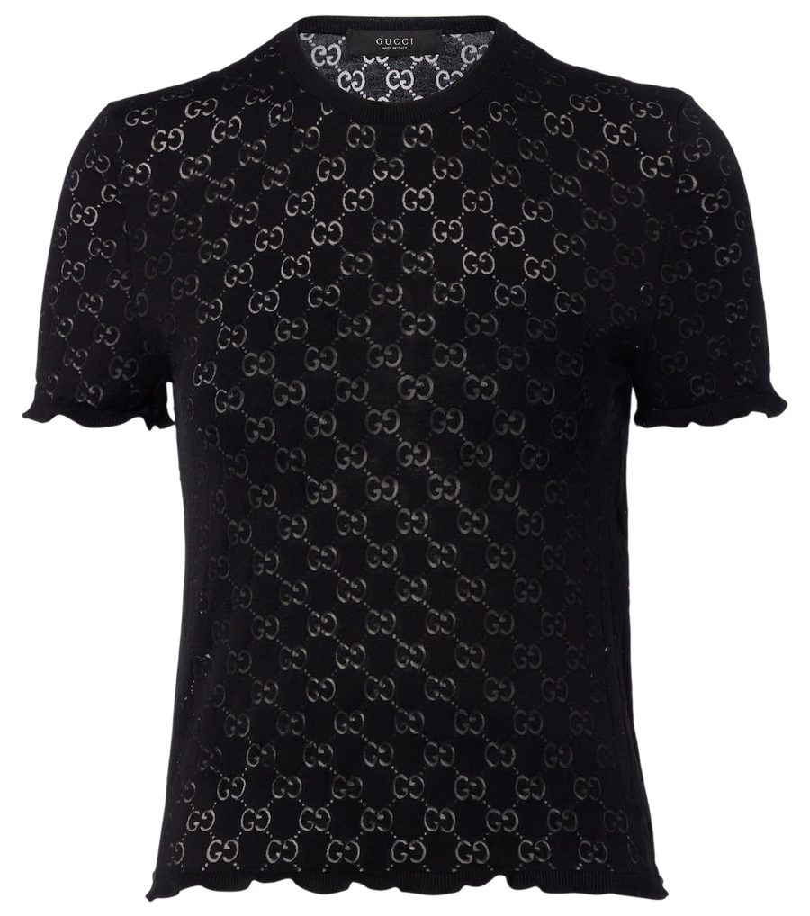 Gucci GG cotton-blend devoré T-shirt