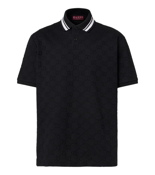 Gucci GG cotton-blend piqué polo shirt