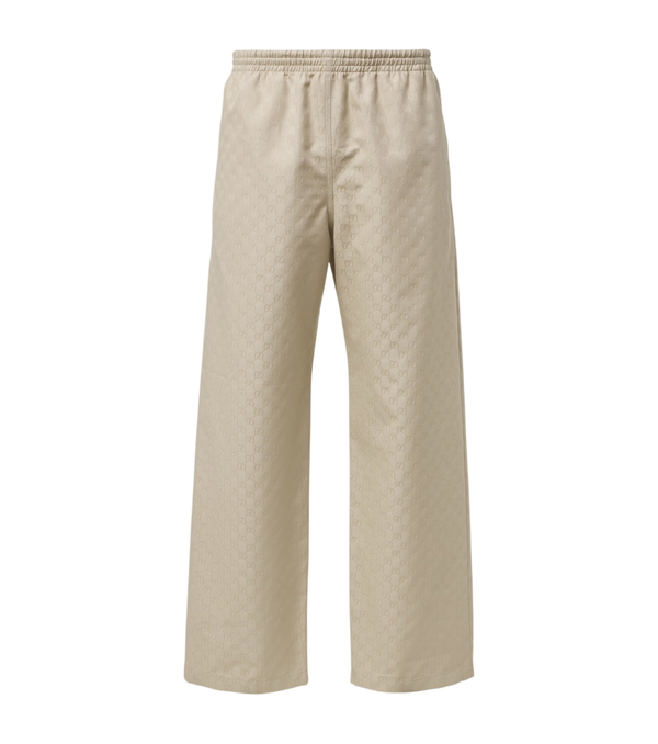 Gucci GG cotton canvas straight pants