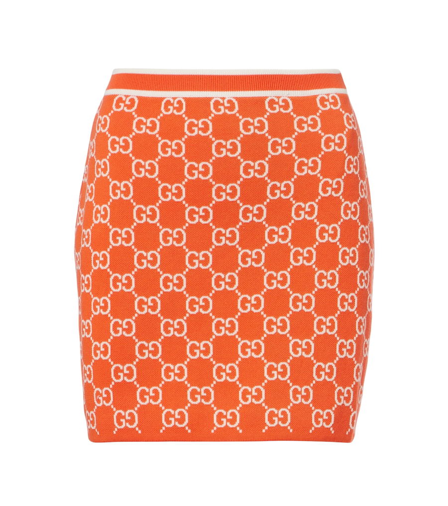 Gucci GG minigonna in jacquard di cotone