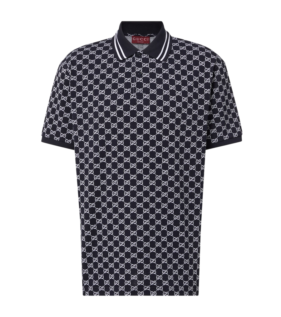 Gucci GG cotton piquet jacquard polo shirt