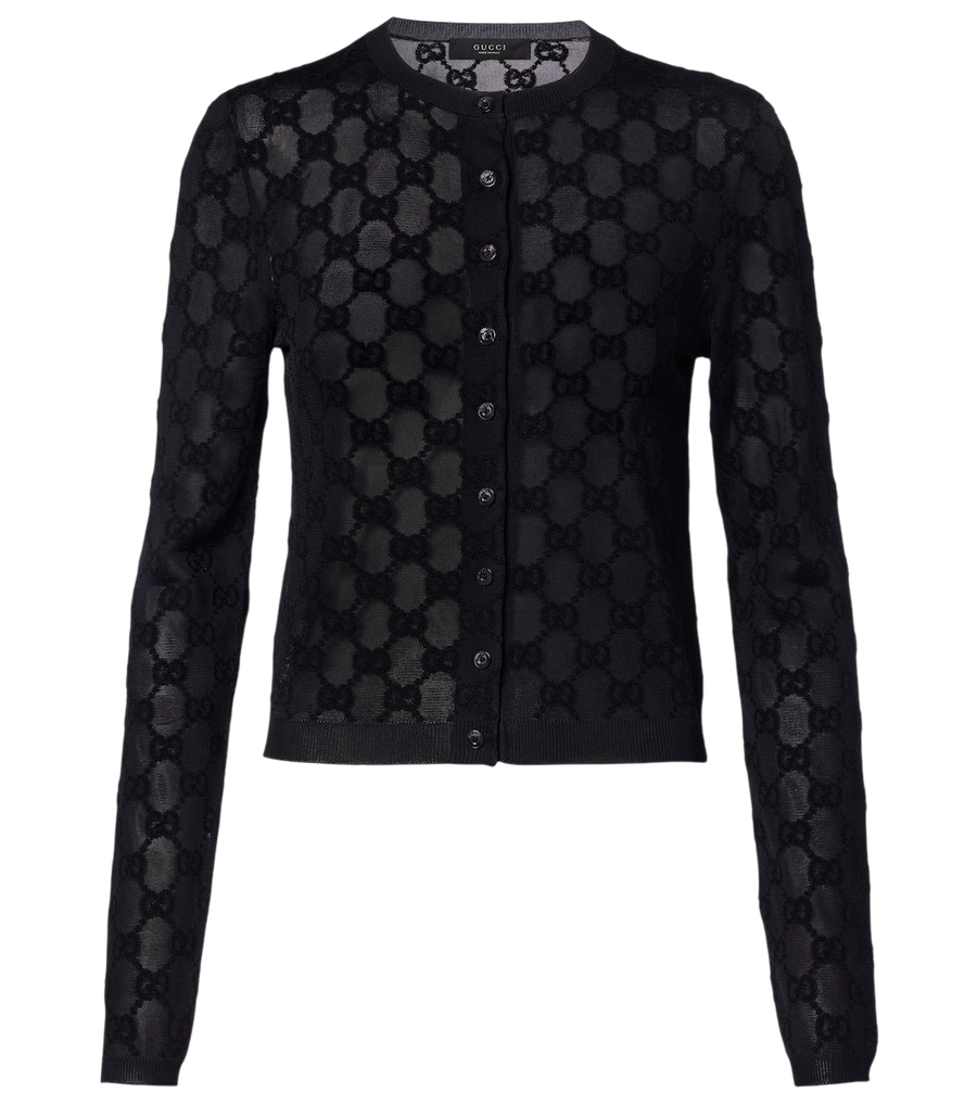 Gucci GG crêpe cardigan