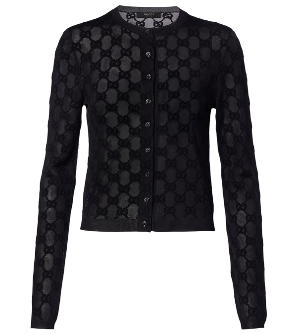 Gucci GG crêpe cardigan
