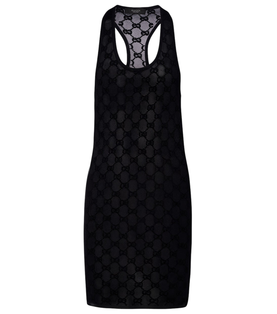 Minivestido de crepé GG de Gucci