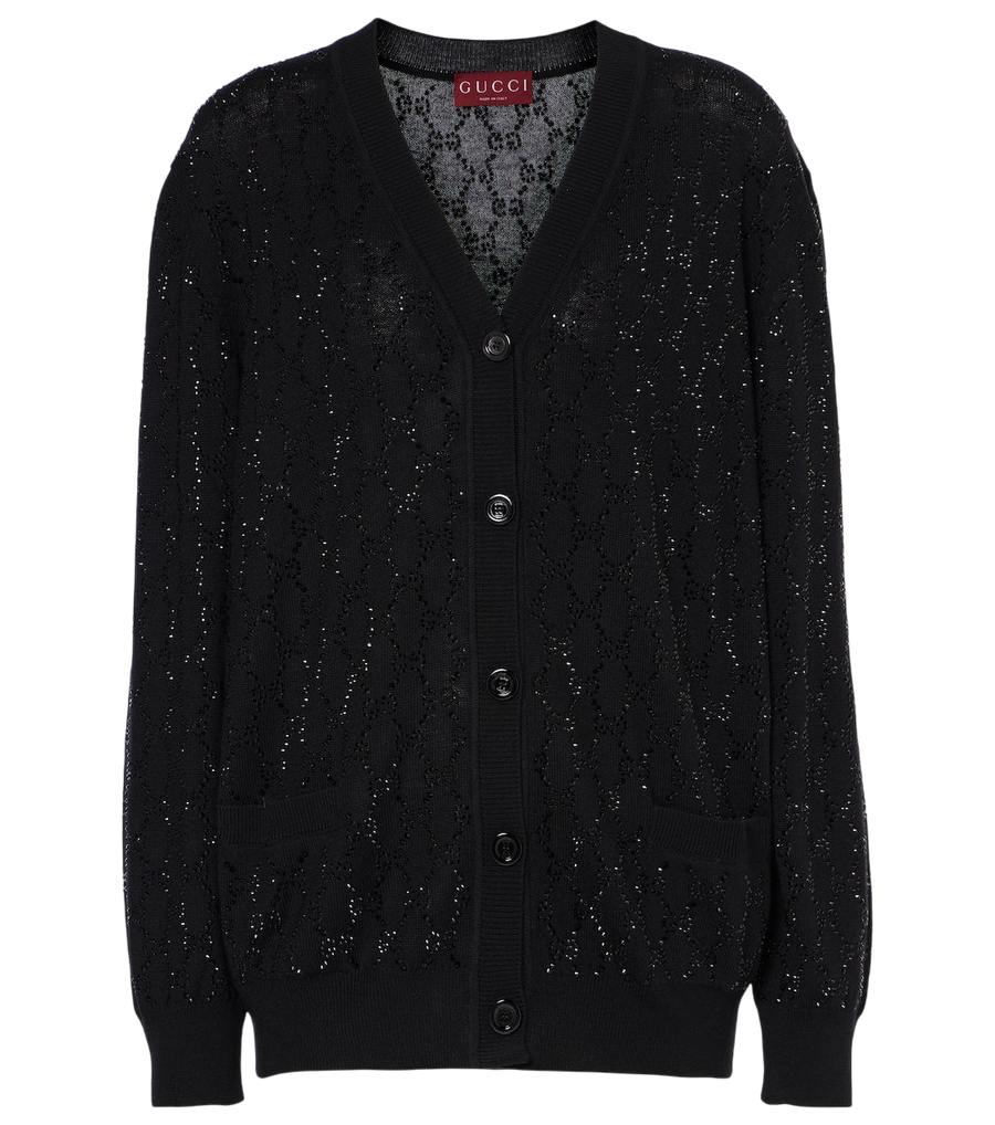Gucci GG Crystal wool cardigan