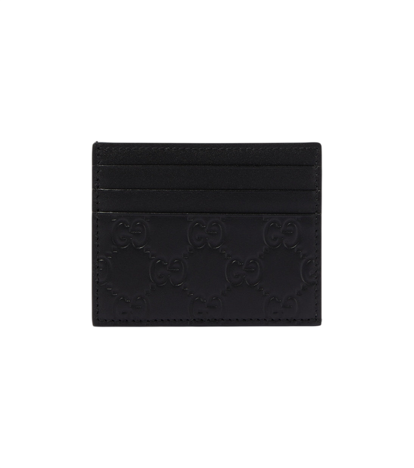 Gucci GG Emblem leather card holder