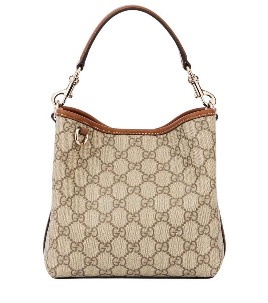 Petit sac seau en toile à emblème GG Gucci