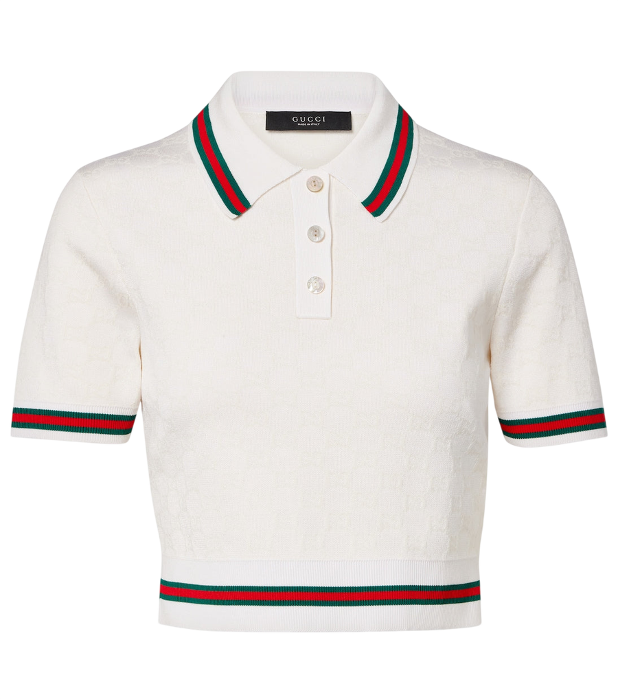 Polo en jacquard GG Gucci