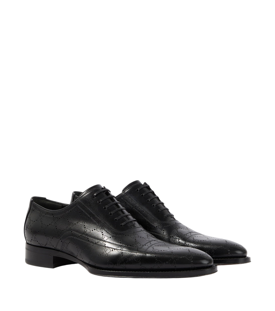 Gucci GG leather Derby shoes