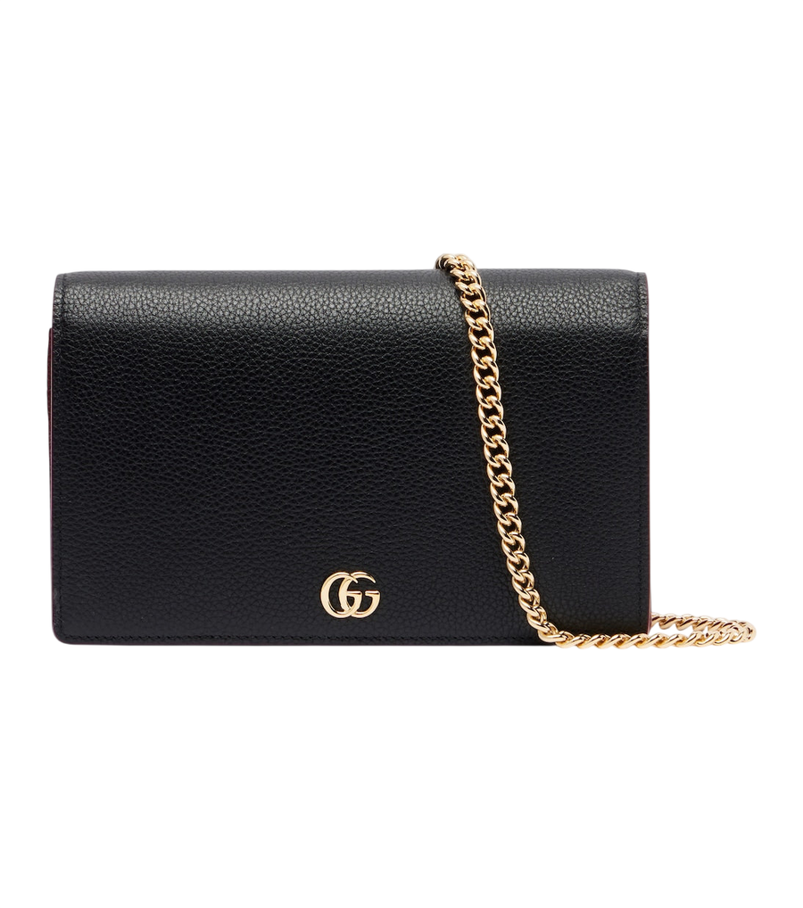 Cartera con cadena GG Marmont pequeña de piel de Gucci