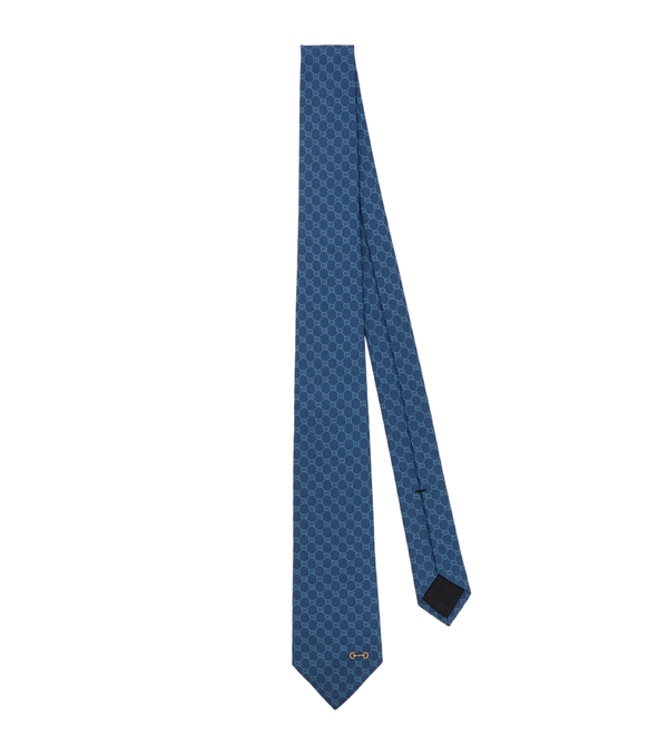 Cravatta jacquard di seta Gucci GG