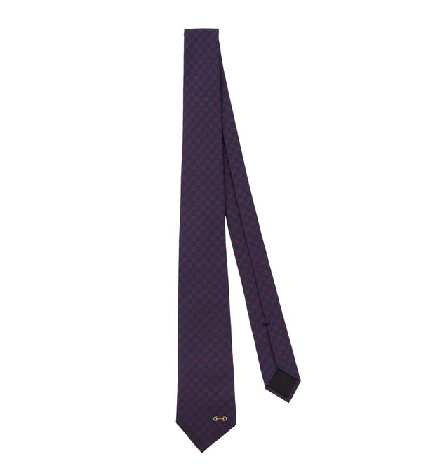 Corbata de jacquard de seda GG de Gucci