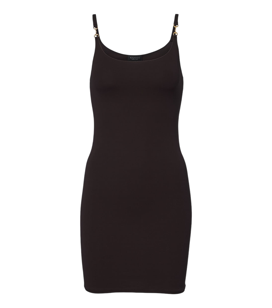 Gucci Horsebit crêpe jersey minidress