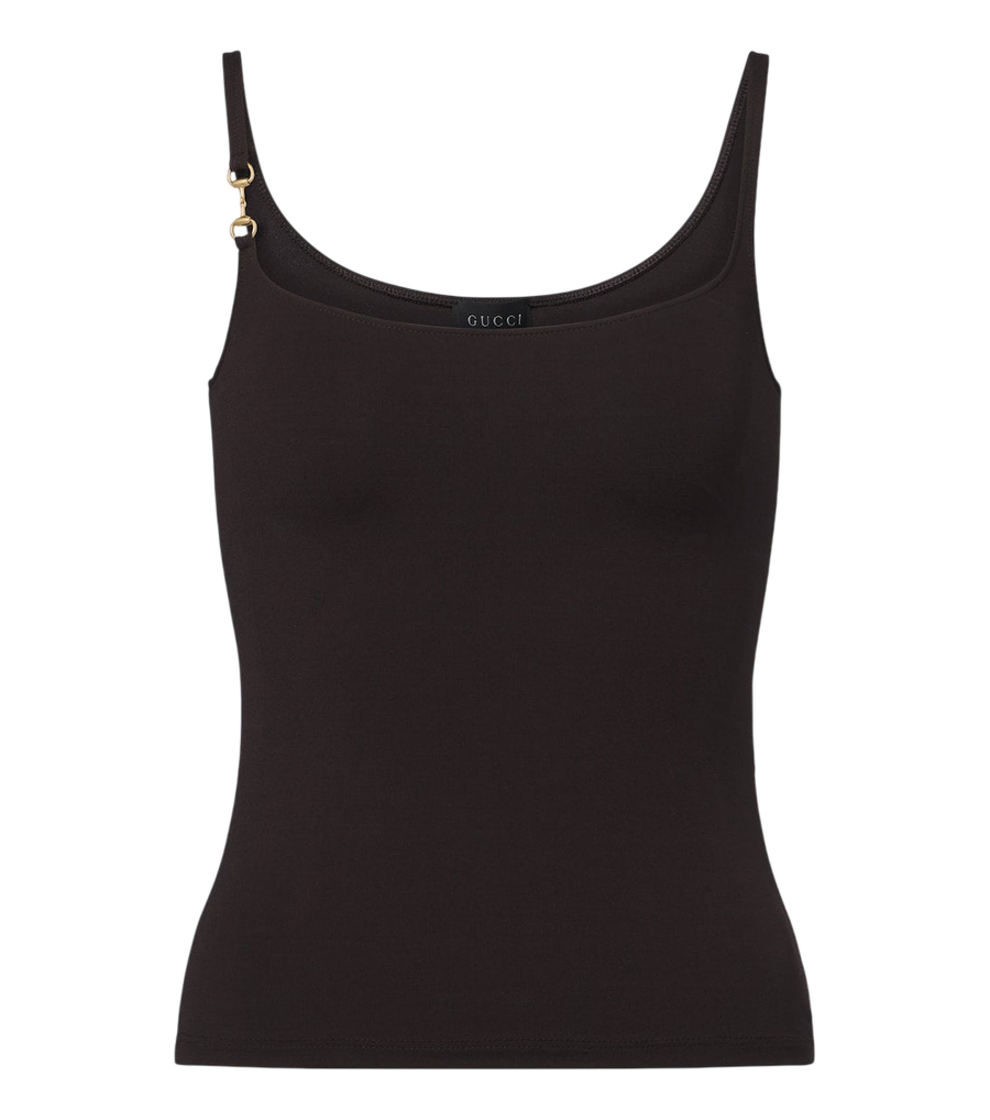 Débardeur Gucci en jersey crêpe à mors