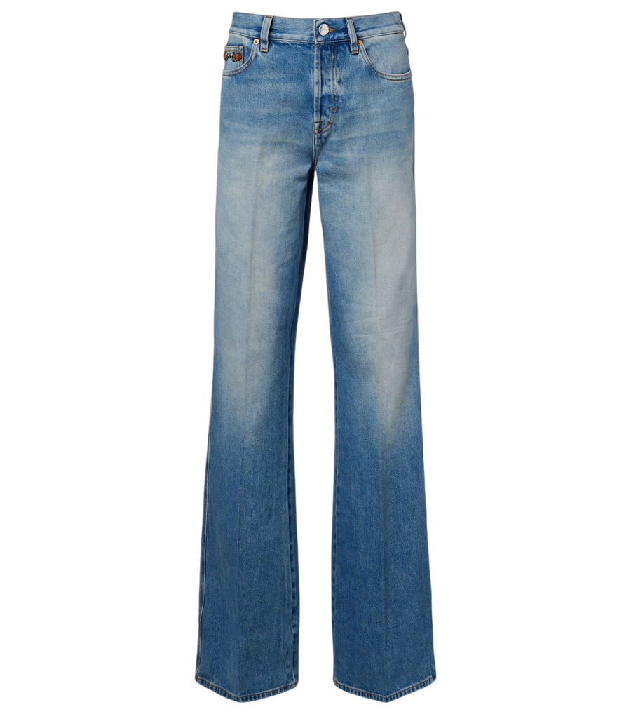 Gucci Horsebit mid-rise flared jeans