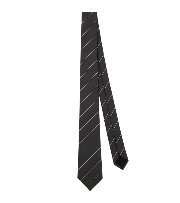 Gucci Horsebit striped silk jacquard tie