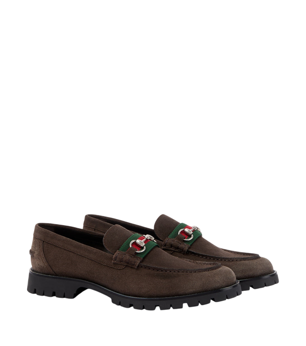 Gucci Horsebit suede loafers