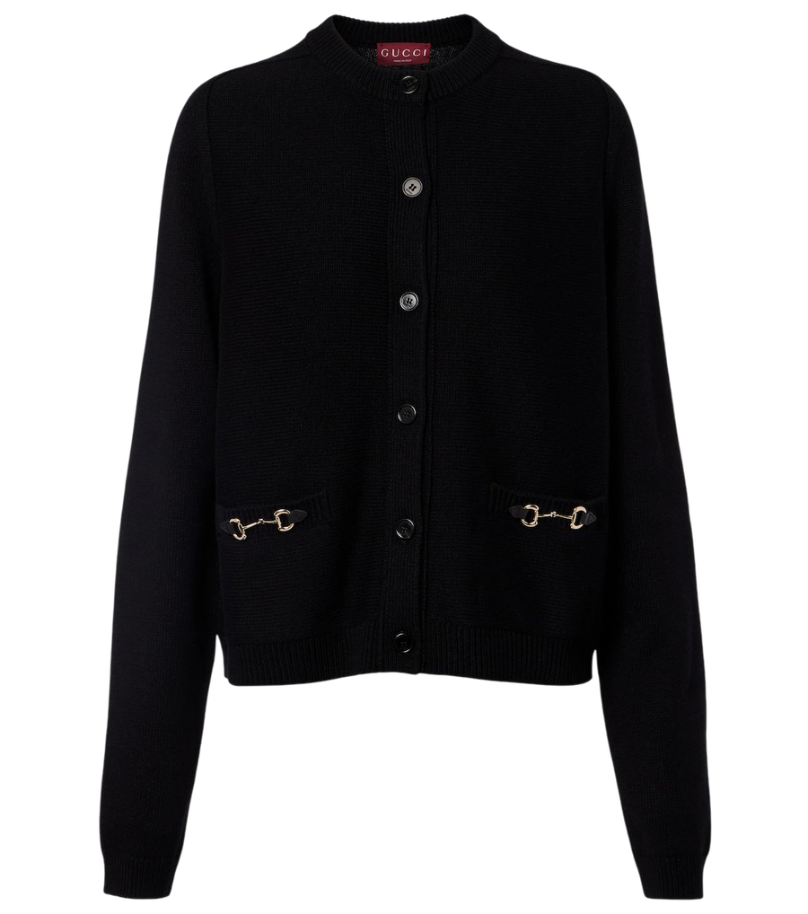 Gucci Horsebit wool and cashmere cardigan