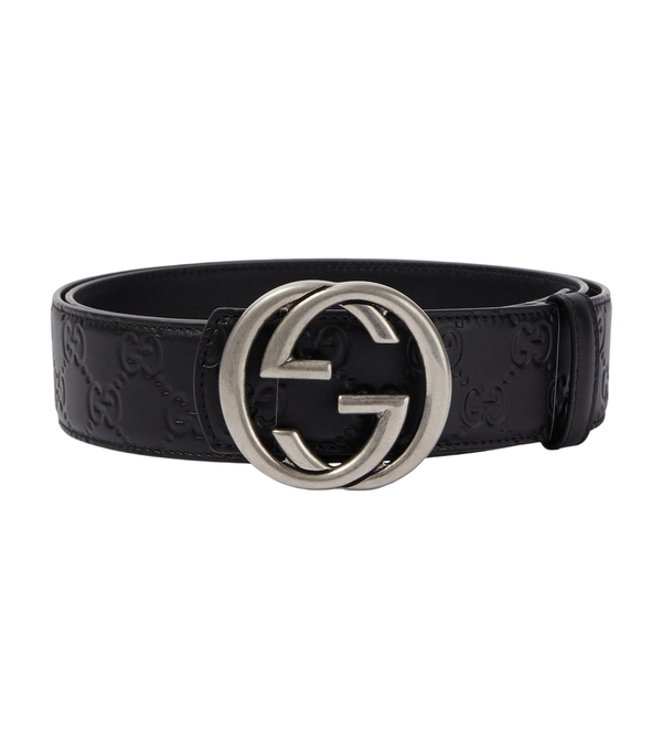 Gucci Cintura in pelle reversibile con motivo a G intrecciata