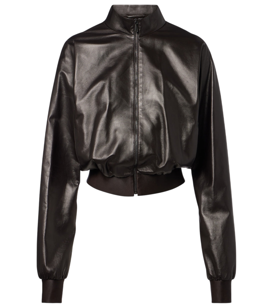Gucci Leather bomber jacket