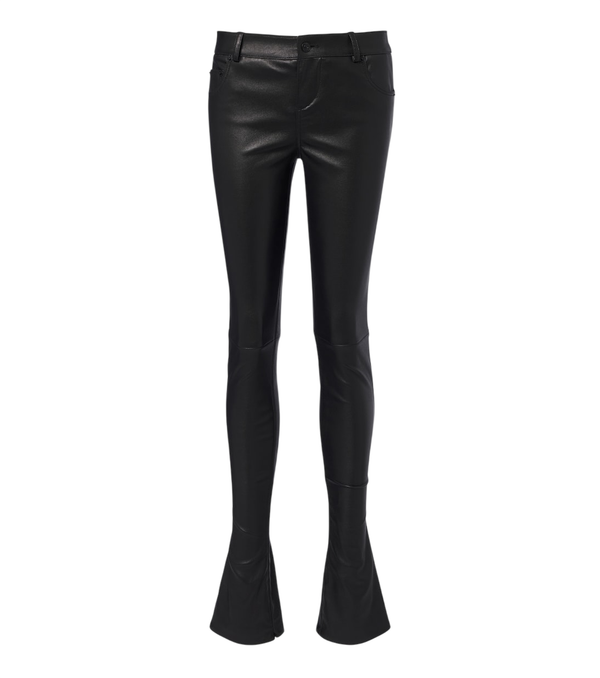 Pantalon slim en cuir Gucci