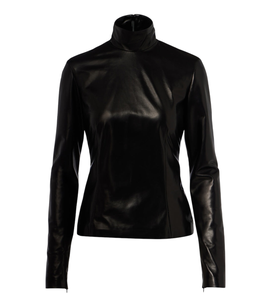 Haut en cuir Gucci
