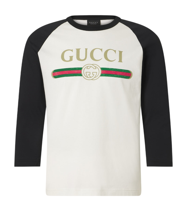 Gucci Logo cotton and silk jersey T-shirt
