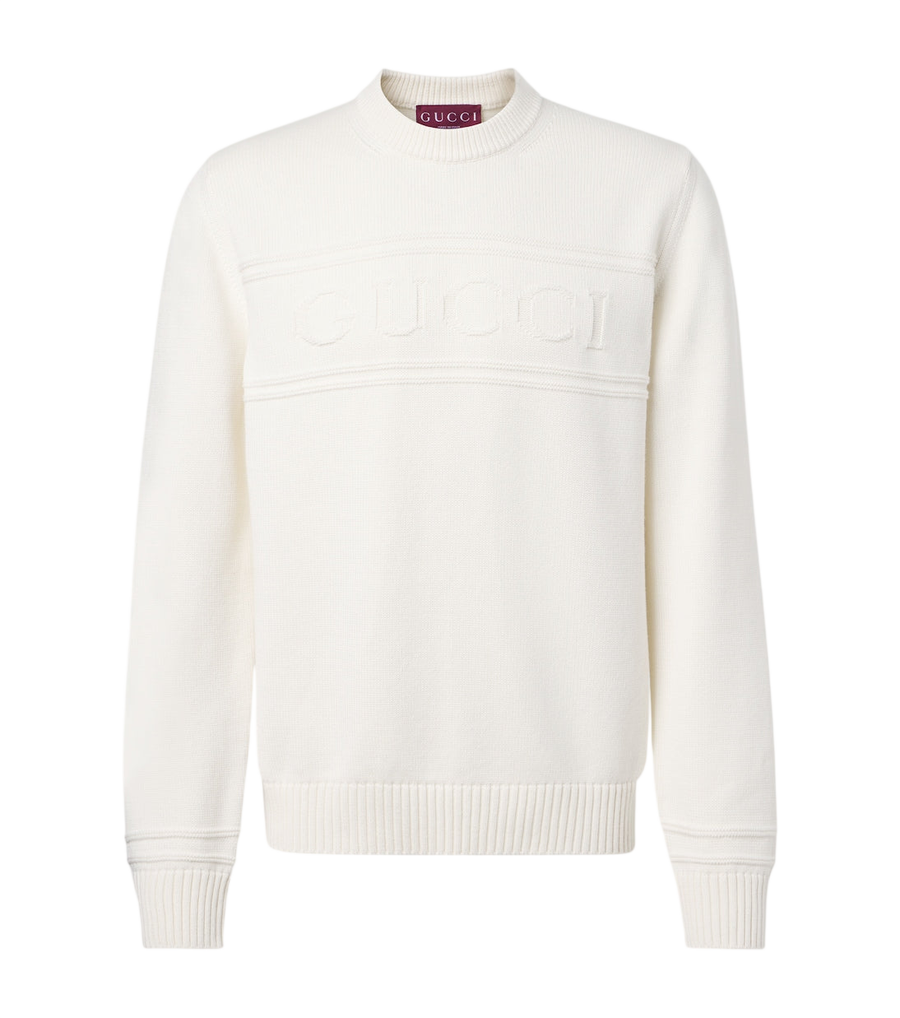 Gucci Logo cotton and wool sweater