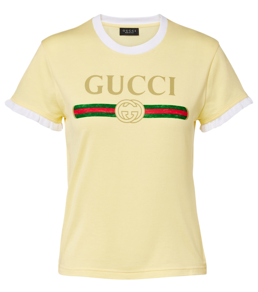 T-shirt en jersey de coton à logo Gucci