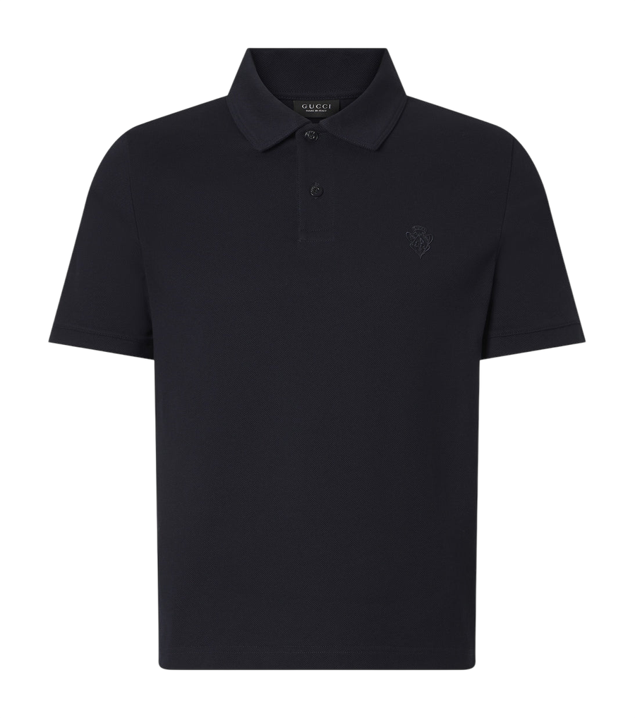 Gucci Logo cotton piqué polo shirt