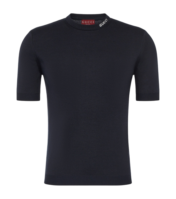 Gucci Logo silk and cotton T-shirt