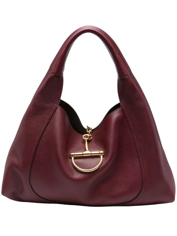 Gucci Maxi Softbit Burgundy Shoulder Bag