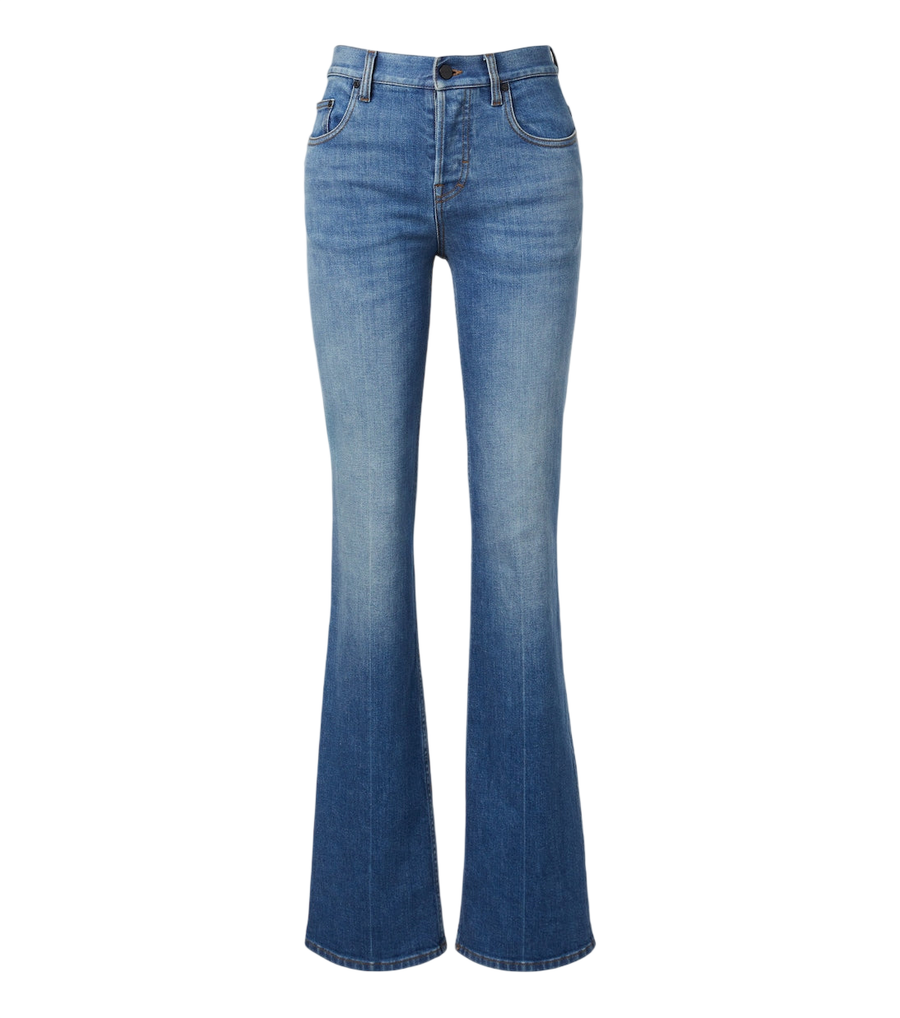 Jeans de corte acampanado y tiro medio de Gucci