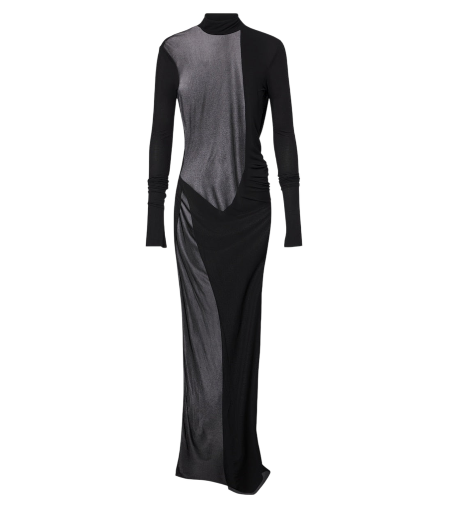 Gucci Open-back crêpe jersey maxi dress