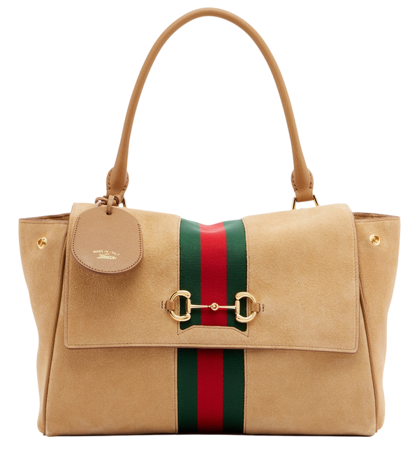 Gucci Paparazzo Medium suede top-handle bag