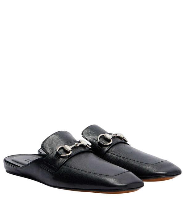 Gucci Ragazzo Horsebit leather mules
