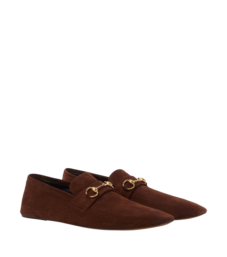 Gucci Ragazzo Horsebit suede loafers