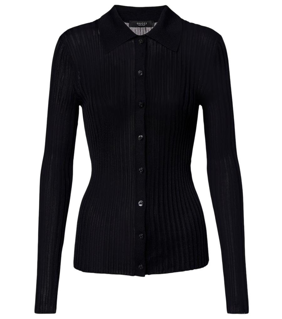 Gucci Ribbed-knit cardigan