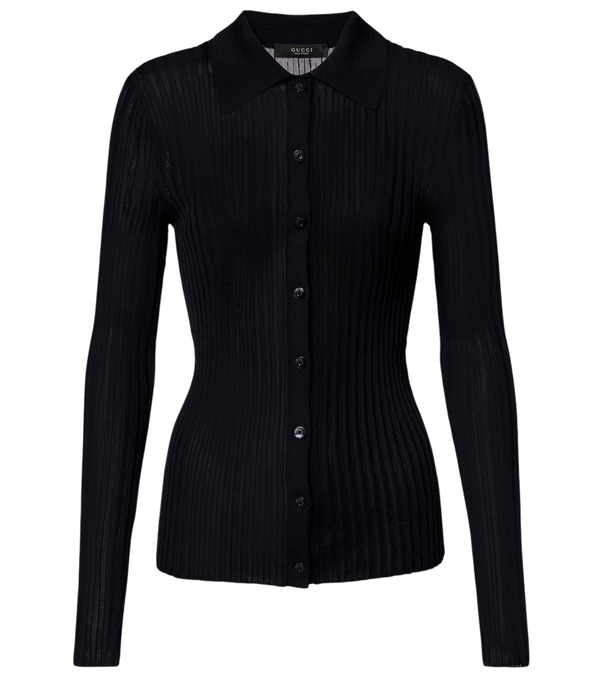 Gucci Ribbed-knit cardigan