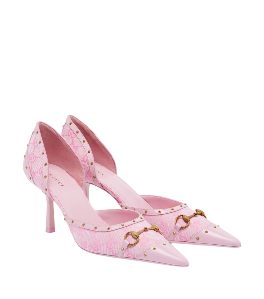 Gucci Savoy Horsebit GG scarpe in tela