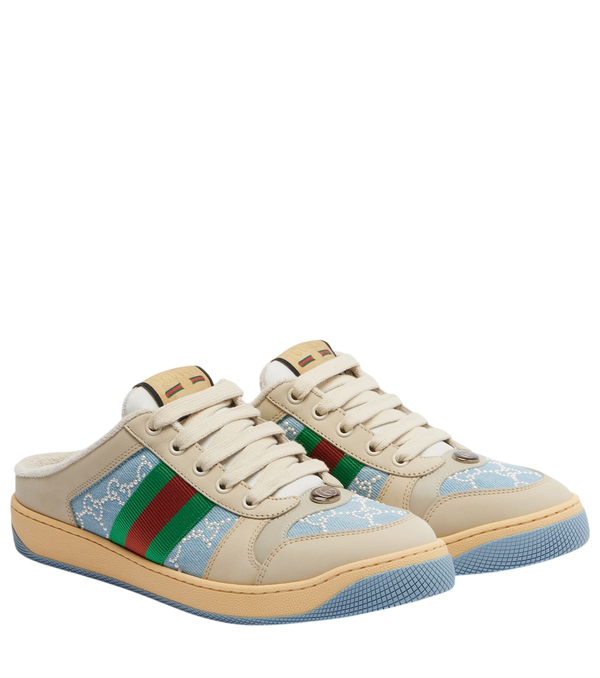 Gucci Screener faux pearl-embellished mules