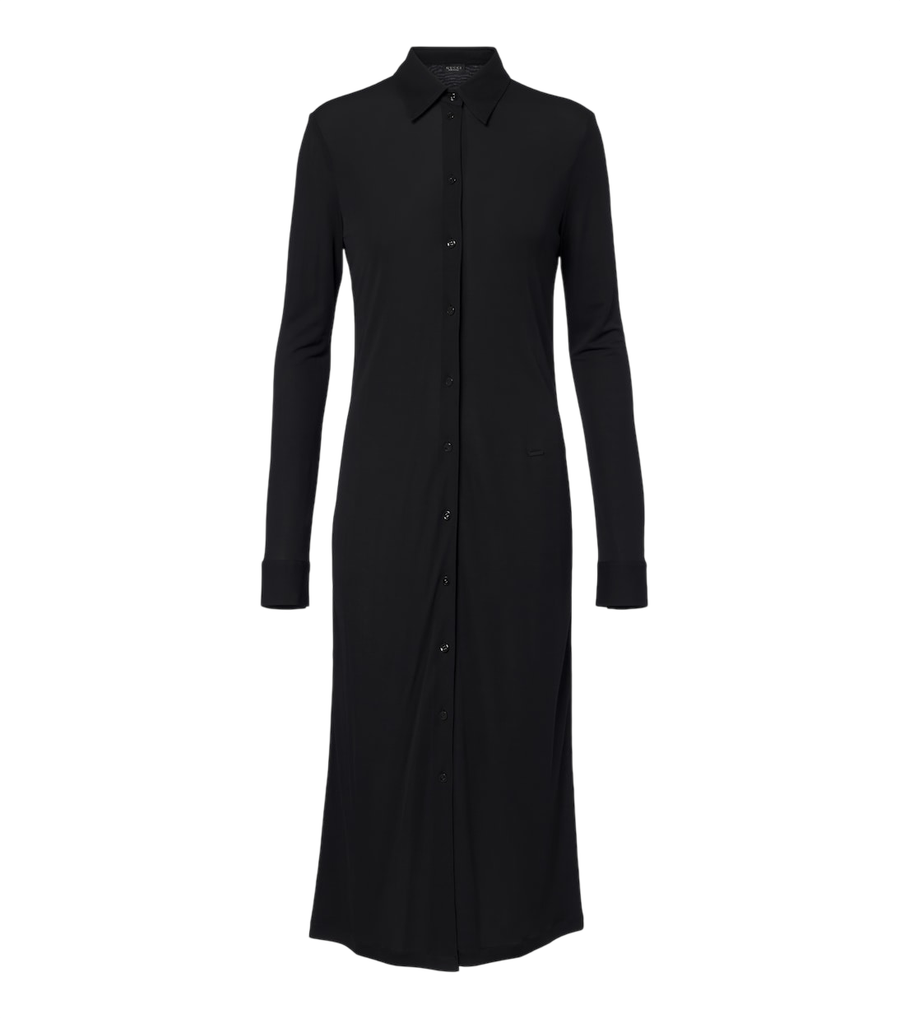 Gucci Semi-sheer crêpe jersey shirt dress