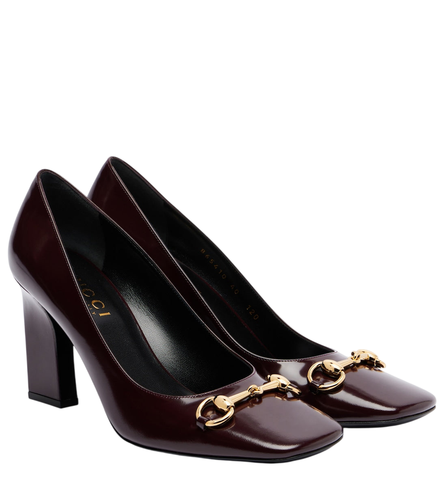 Gucci Signora 85 Décolleté in pelle con morso di cavallo