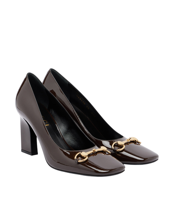 Zapatos de salón Gucci Signora Horsebit en charol