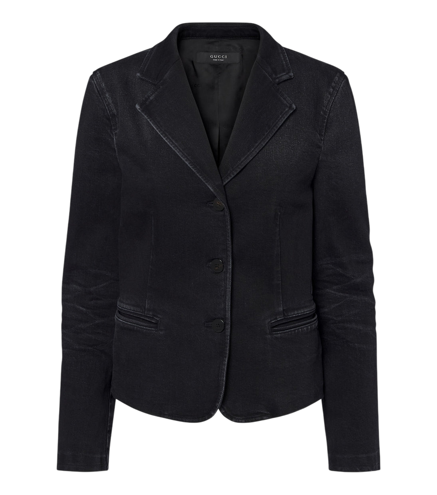 Gucci Single-breasted denim blazer